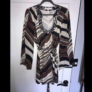 Trina Turk Silk Tie Dress